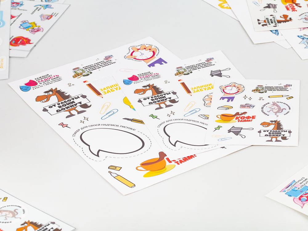 Наклейки из ПВХ Sticker Pack на заказ, M / Миниатюра WWW (1000)
