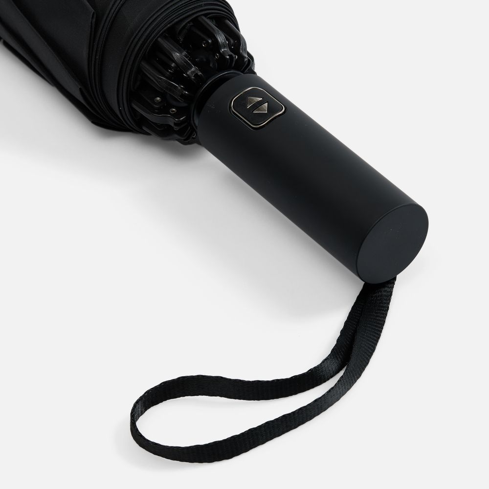 Зонт обратного сложения twoGether с двойным куполом, черный / Миниатюра WWW (1000)