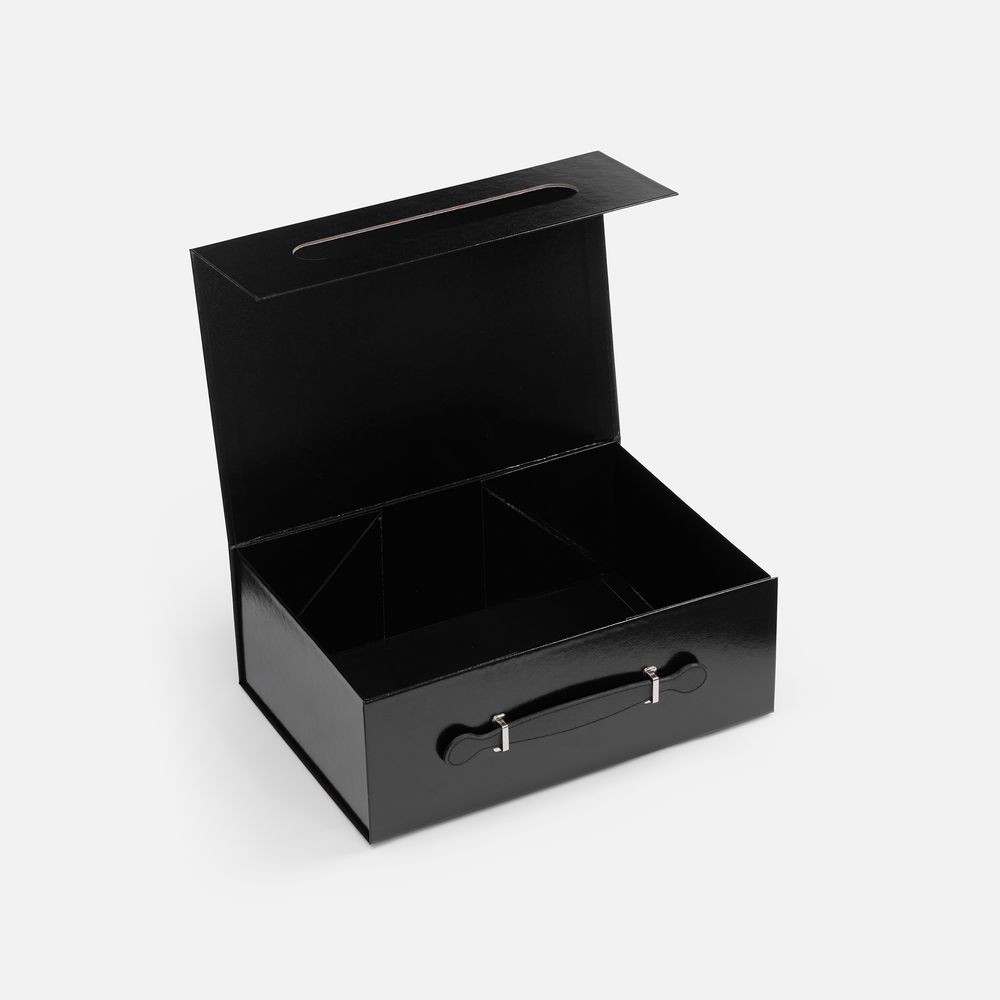 Коробка складная Holdfold, M, черная / Миниатюра WWW (1000)