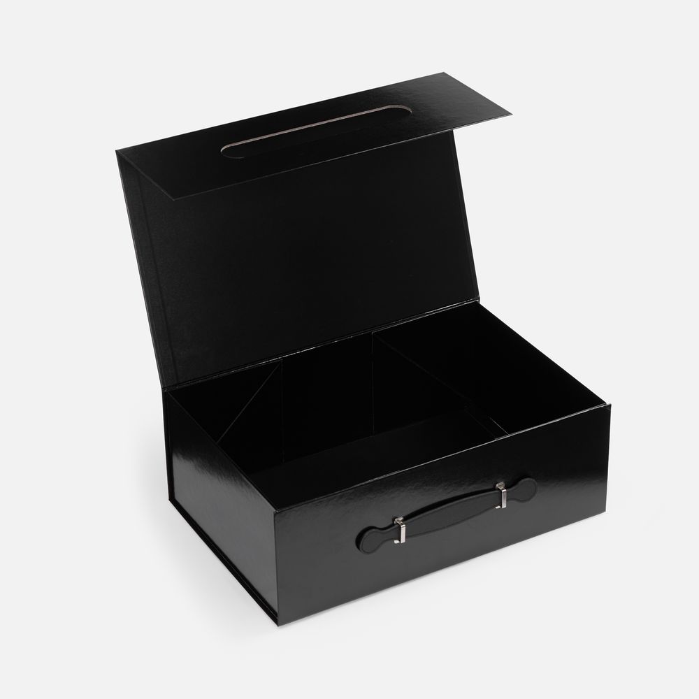 Коробка складная Holdfold, L, черная / Миниатюра WWW (1000)