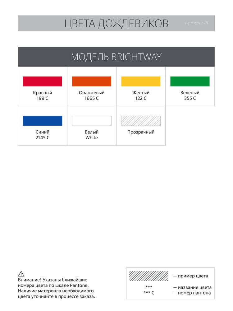 Дождевик-плащ BrightWay с печатью в один цвет на заказ / Миниатюра WWW (1000)