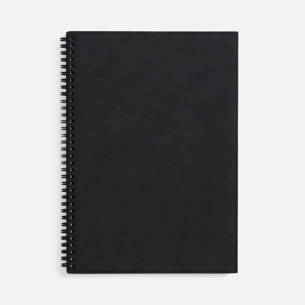 Ежедневник Notera Maxi, недатированный, черный / Миниатюра WWW (1000)