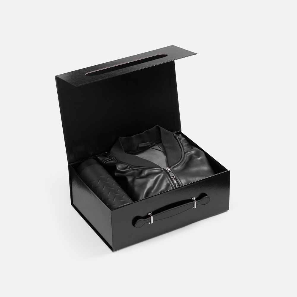 Коробка складная Holdfold, M, черная / Миниатюра WWW (1000)