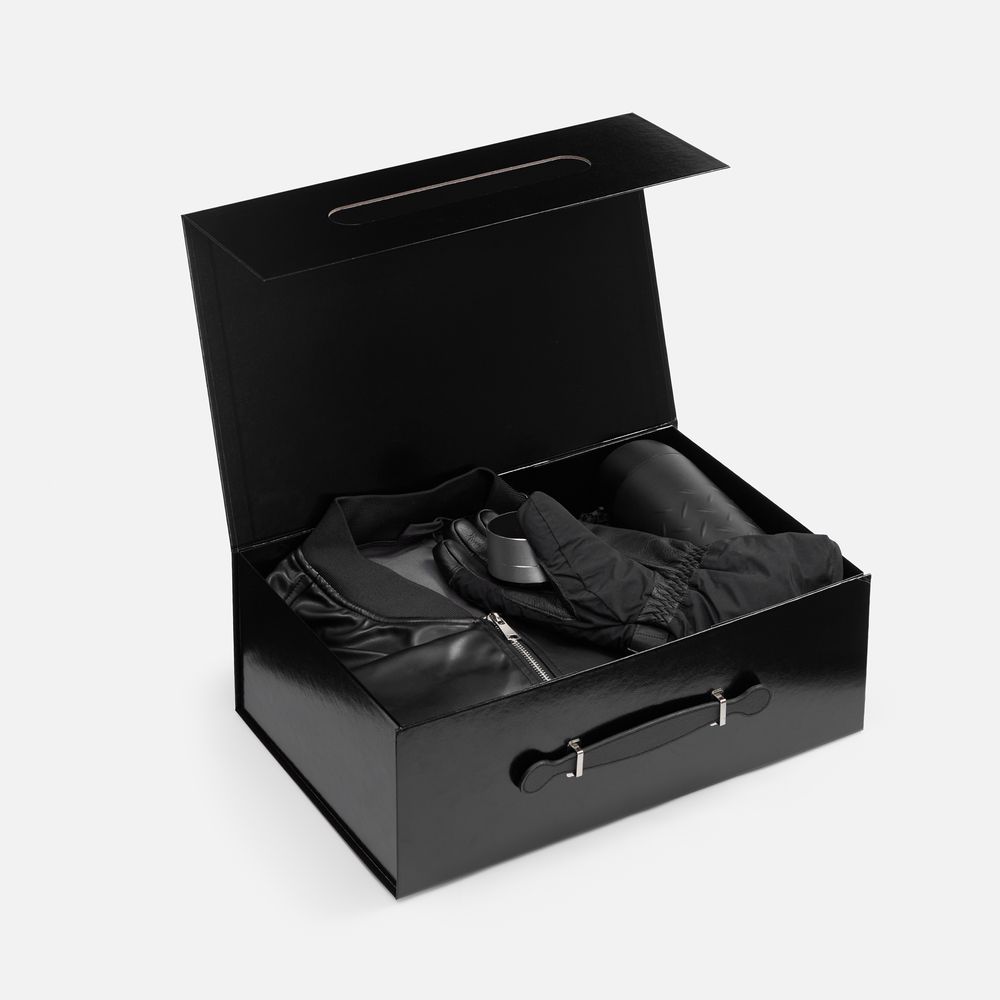 Коробка складная Holdfold, L, черная / Миниатюра WWW (1000)