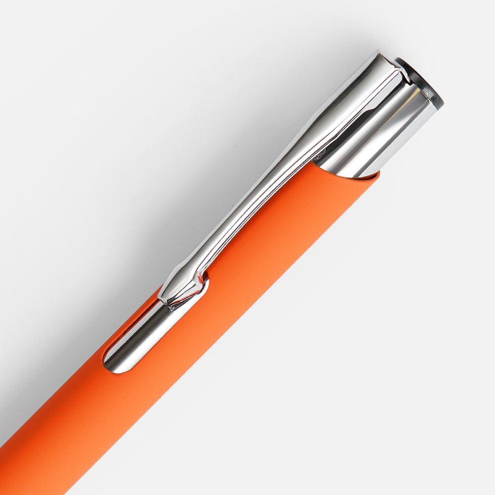 Ручка шариковая Keskus Soft Touch, оранжевая / Миниатюра WWW (1000)