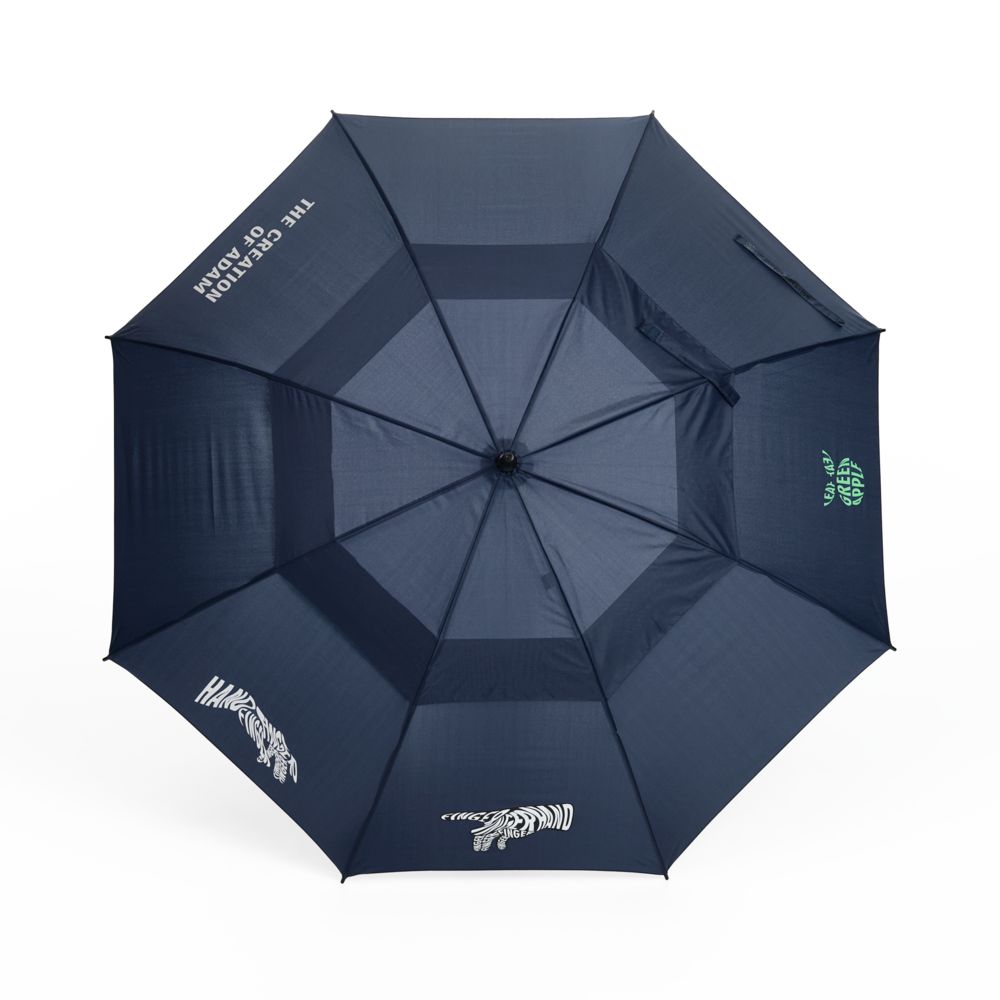 Зонт-трость Dome Double, темно-синий / Миниатюра нанесения (1000)