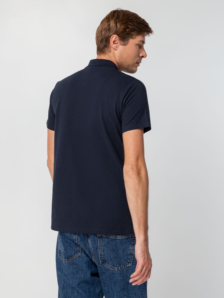 Рубашка поло мужская Spring 210 темно-синяя (navy) / Миниатюра WWW (1000)