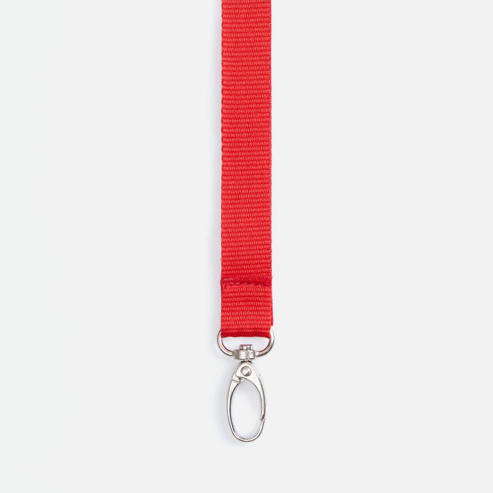 Лента для бейджа Pin, красная / Миниатюра WWW (1000)