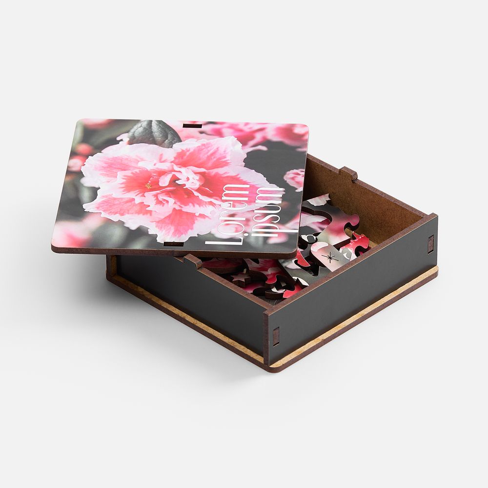 Деревянный пазл в шкатулке PuzzleBox на заказ / Миниатюра WWW (1000)