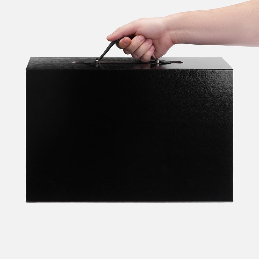 Коробка складная Holdfold, L, черная / Миниатюра WWW (1000)