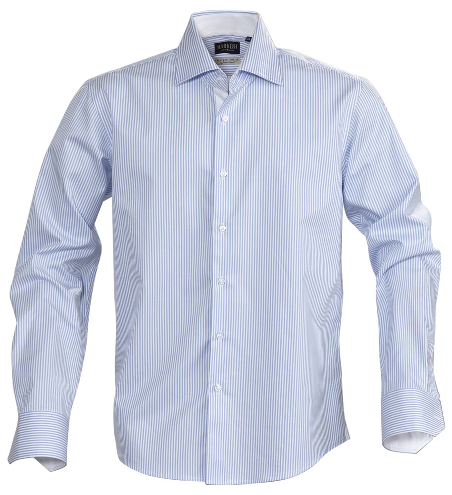 Рубашка мужская в полоску Reno, голубая / Миниатюра WWW (1000)