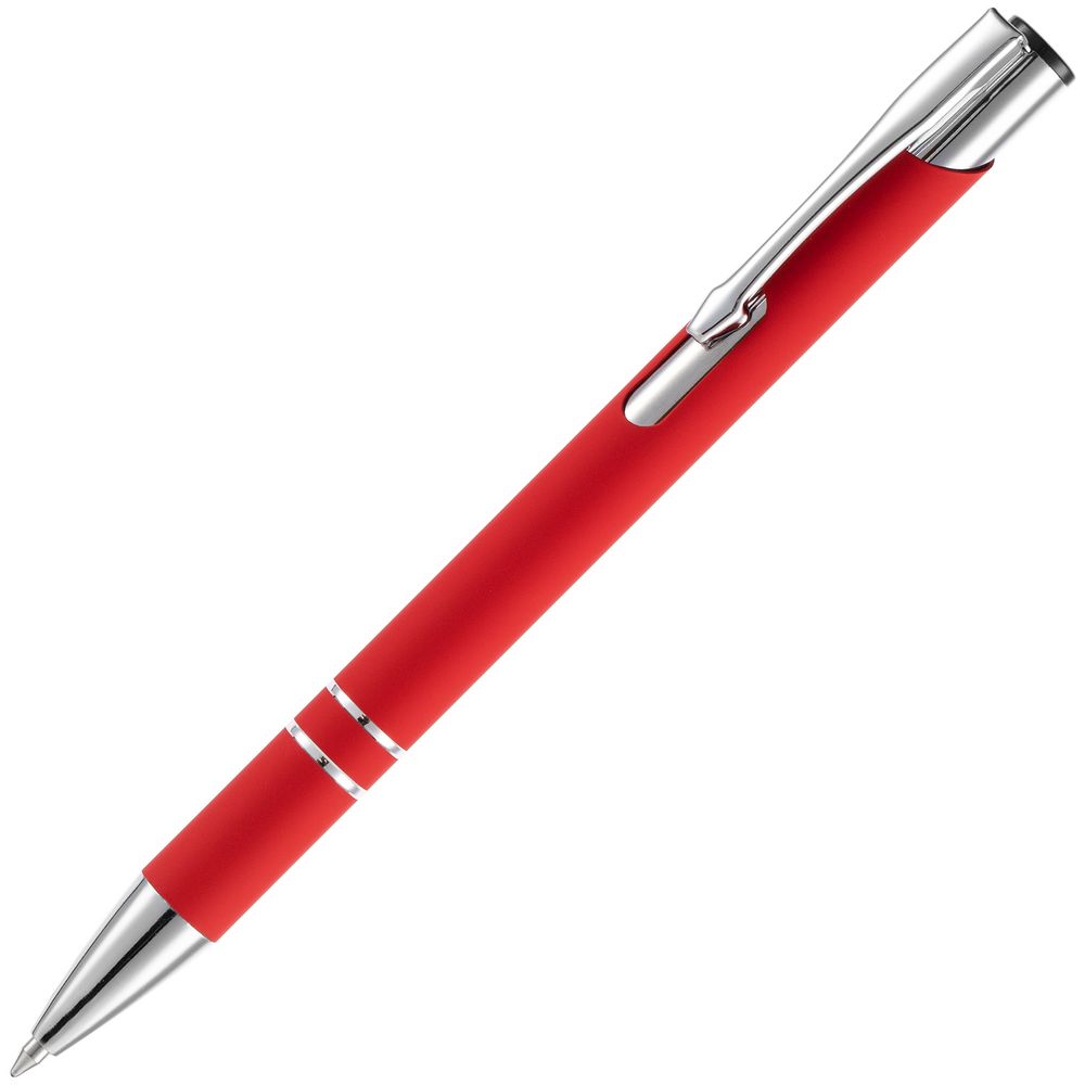 Ручка шариковая Keskus Soft Touch, красная / Миниатюра WWW (1000)