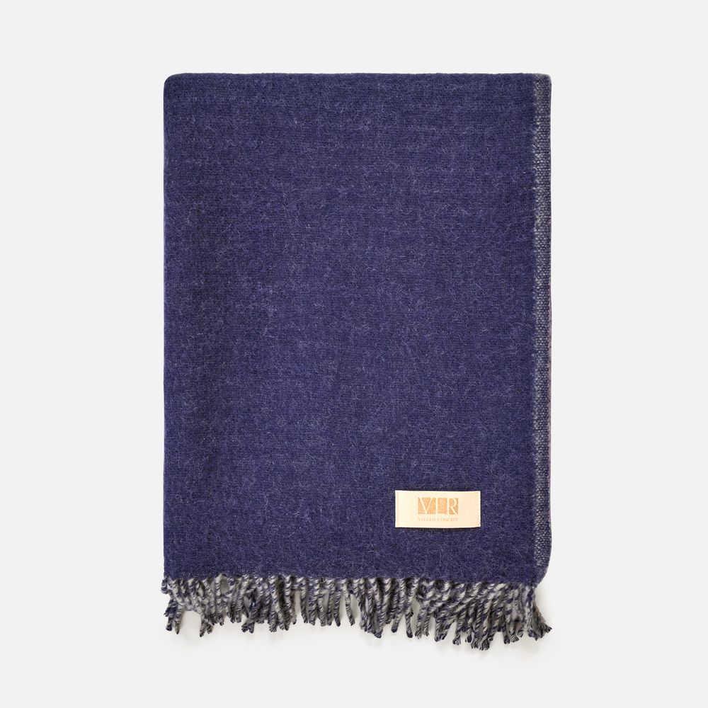 Плед Devika, синий с серым / Миниатюра WWW (1000)