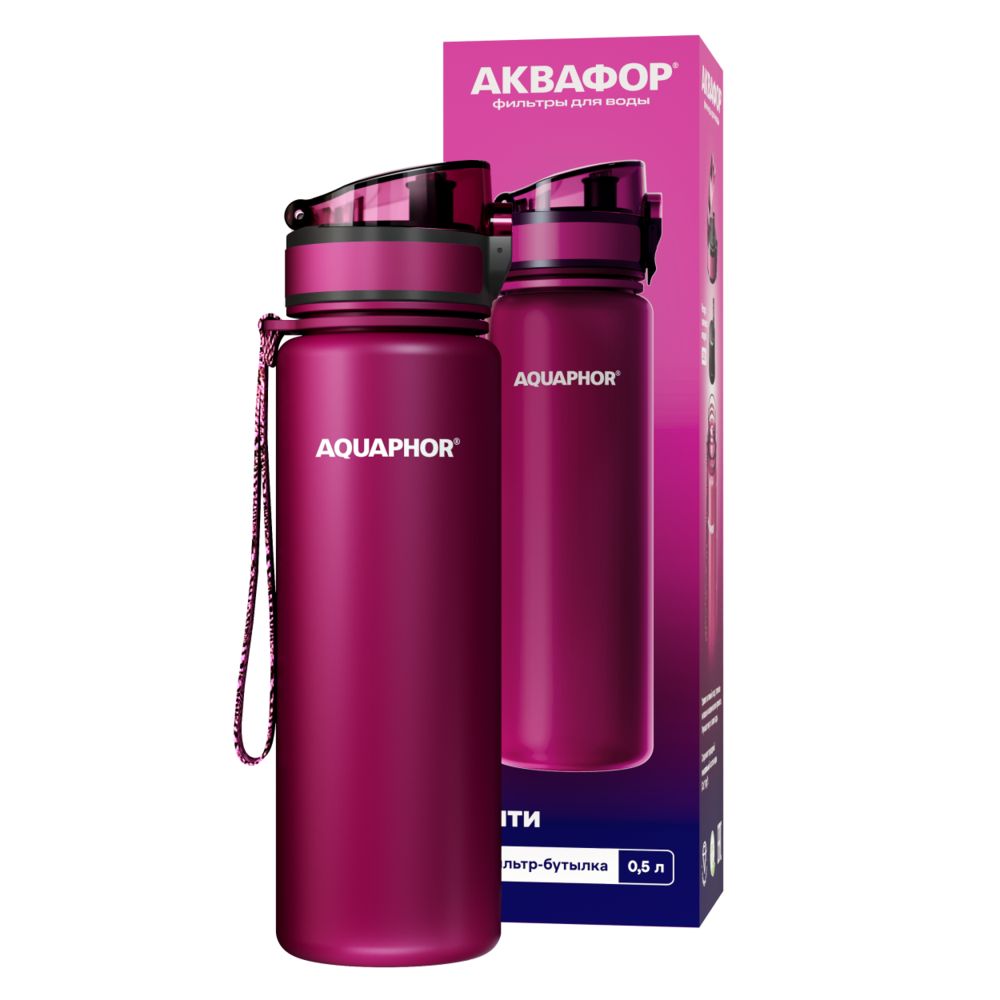 Бутылка-фильтр «Аквафор Сити», ярко-розовая (фуксия) / Миниатюра WWW (1000)