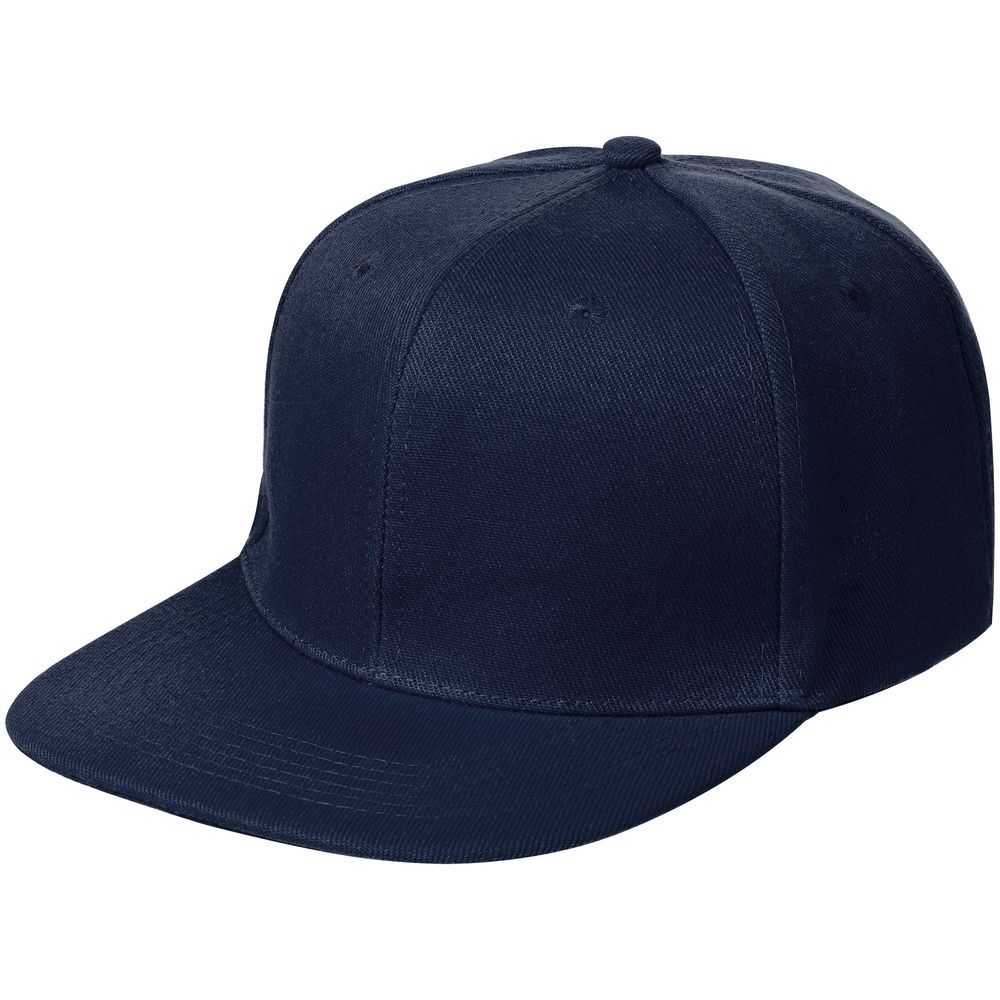 Бейсболка Snapback с прямым козырьком, темно-синяя / Миниатюра WWW (1000)
