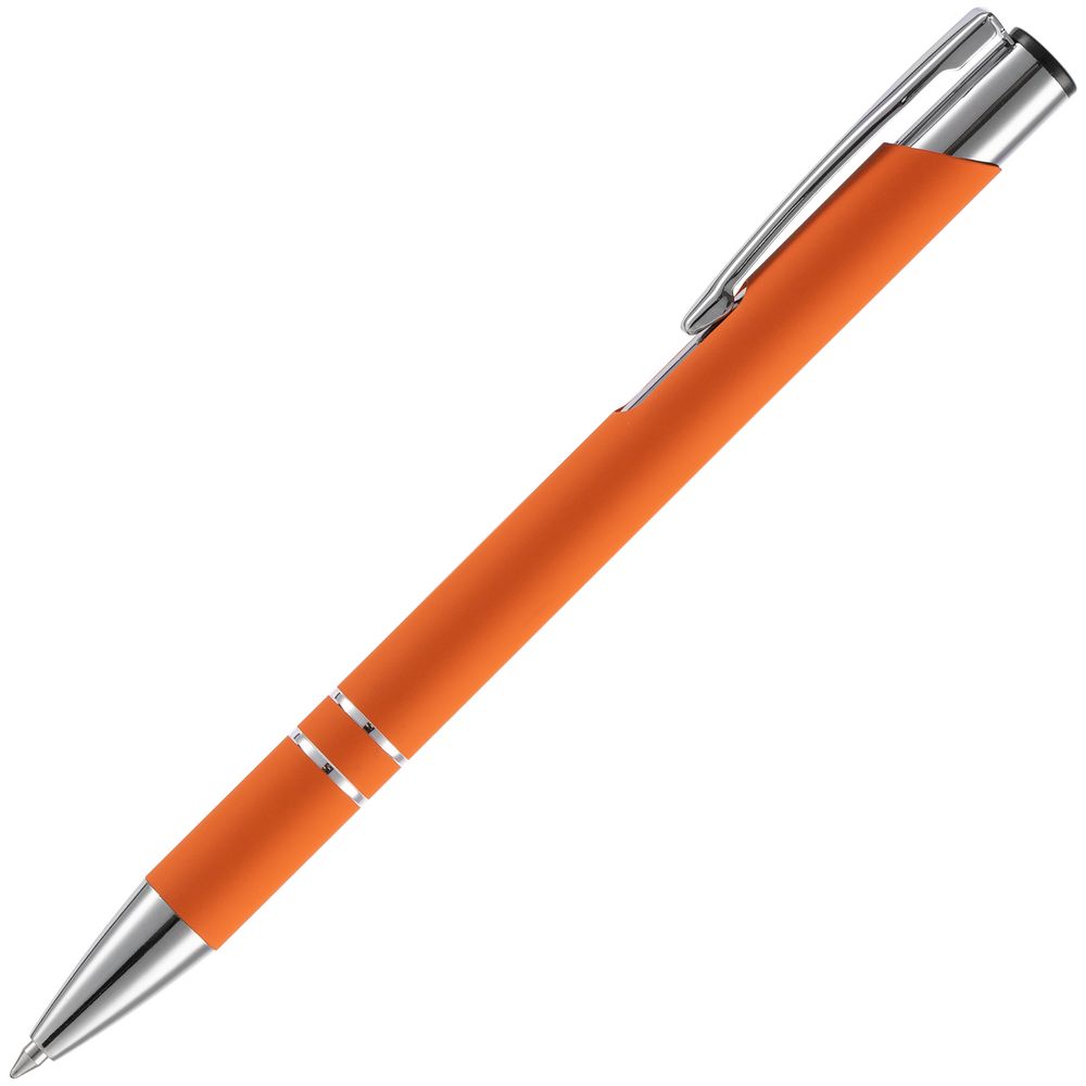 Ручка шариковая Keskus Soft Touch, оранжевая / Миниатюра WWW (1000)