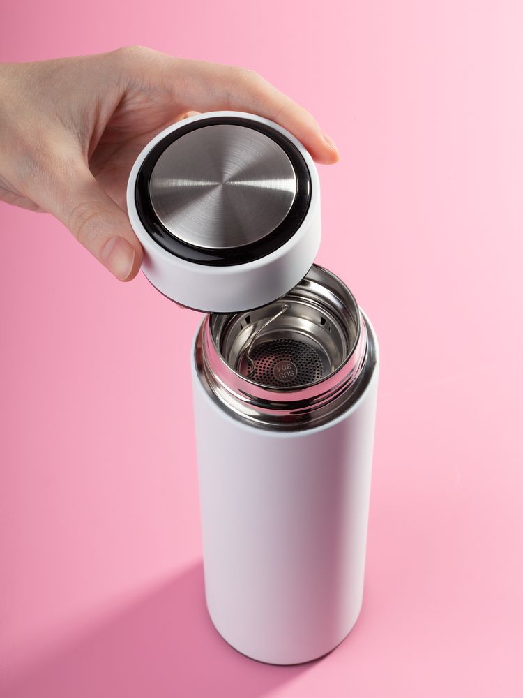 Термос с ситечком Percola, белый / Миниатюра WWW (1000)