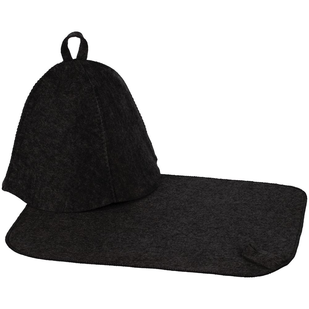 Набор для бани Heat Off с ковриком, черный / Миниатюра WWW (1000)