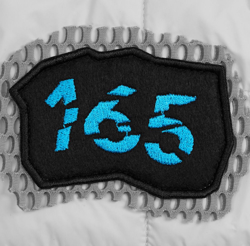 Шеврон из фетра Felt S, черный / Миниатюра нанесения (1000)