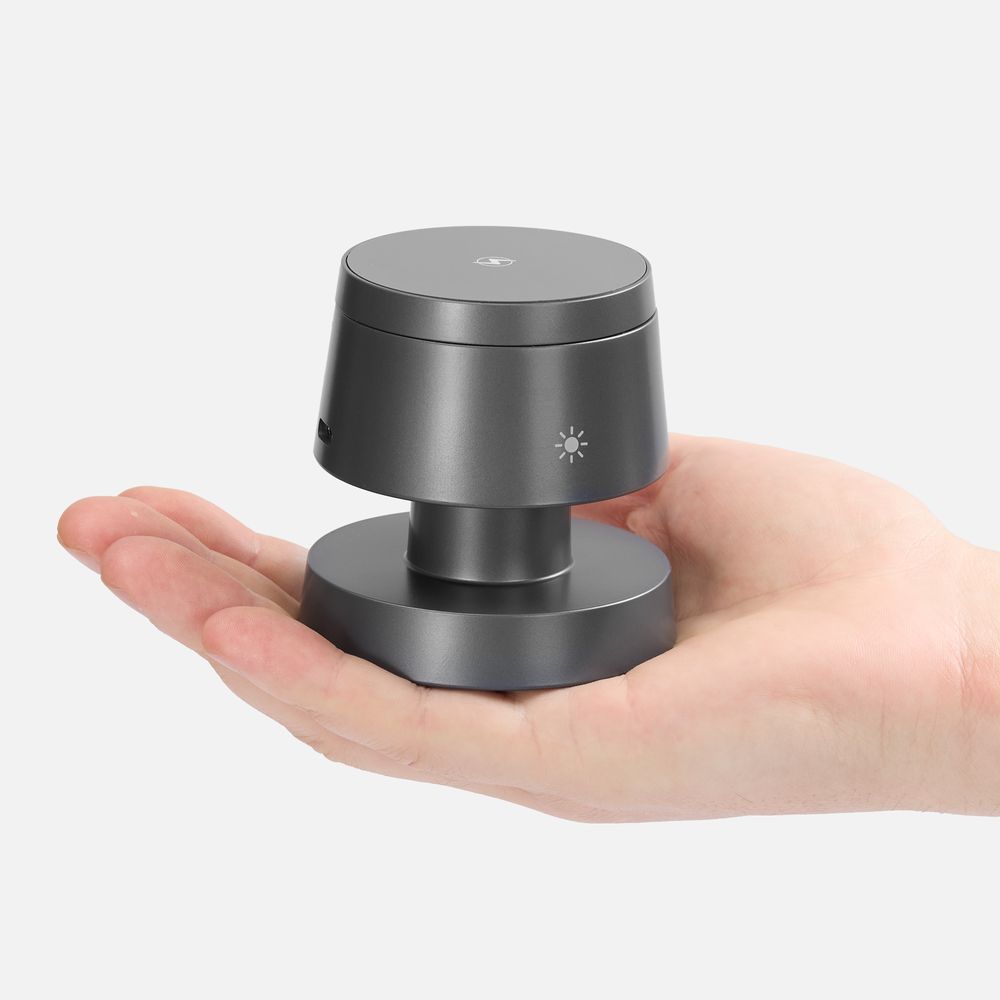 Станция беспроводной зарядки с подсветкой Lume, серая / Миниатюра WWW (1000)