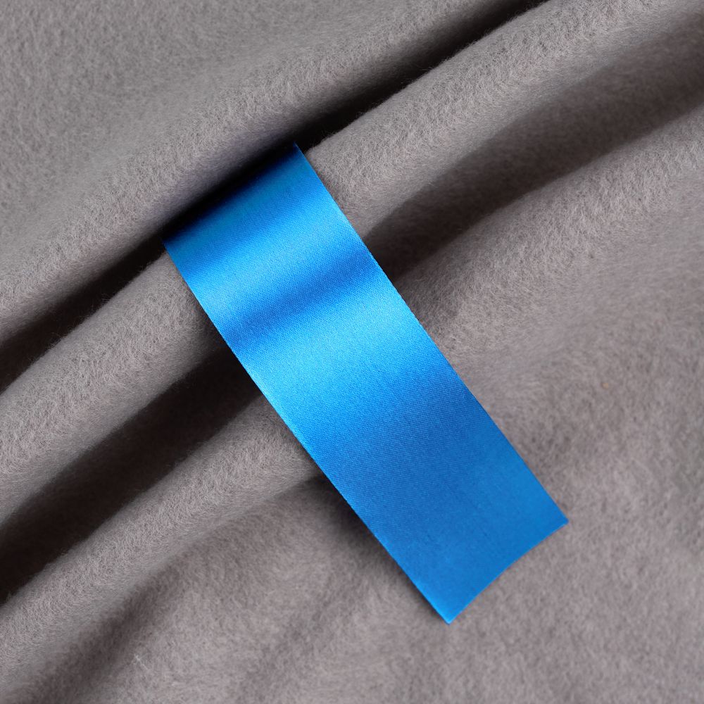 Лента сатиновая Satin 35 S, голубая, 10 см / Миниатюра WWW (1000)