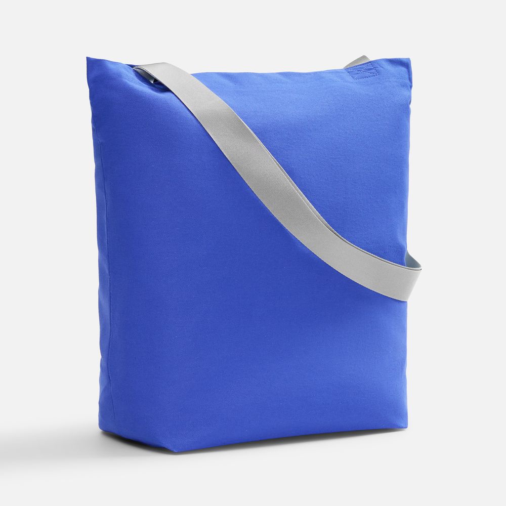 Шопер B5, синий с широкими серыми ручками / Миниатюра WWW (1000)