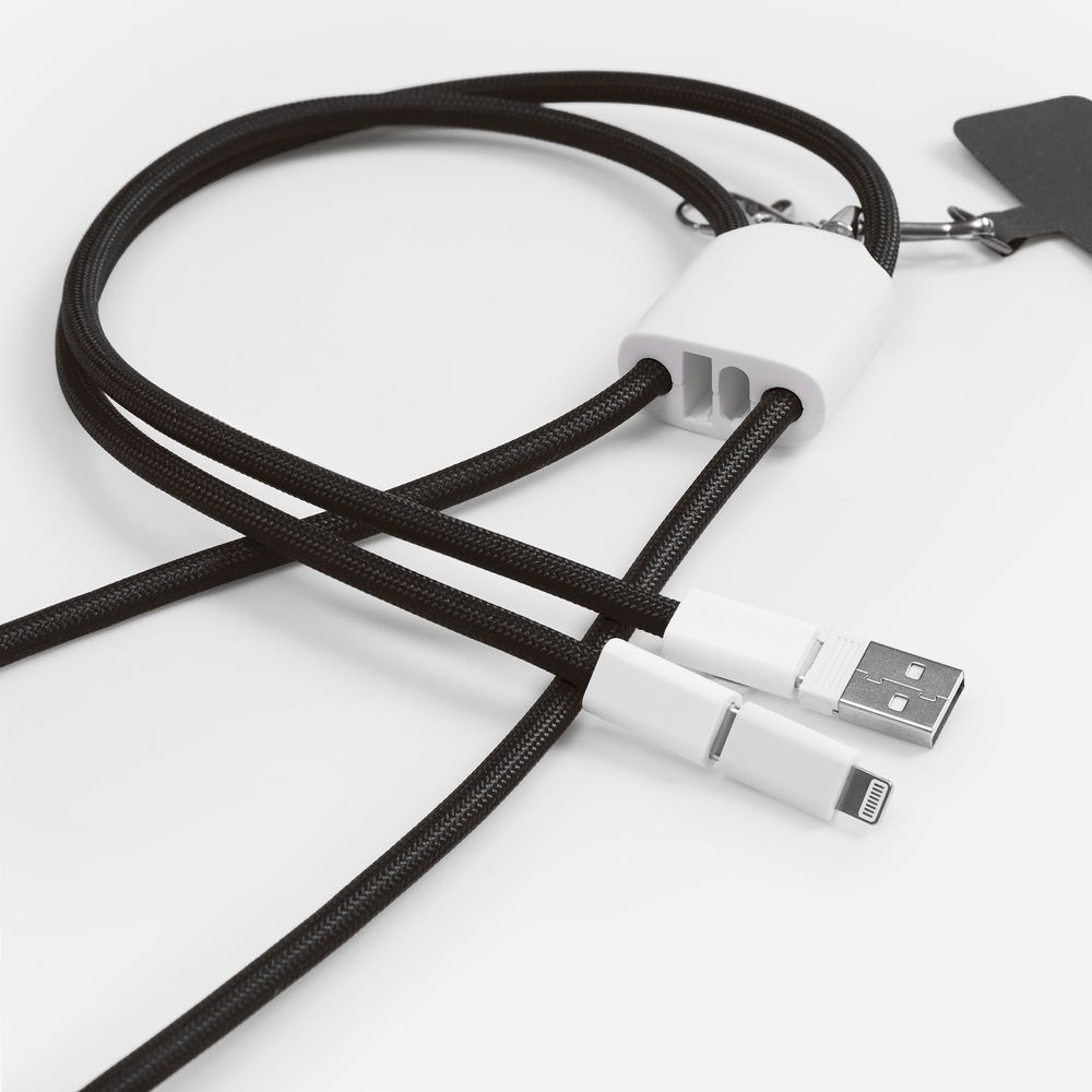Кабель-ланьярд energyFlex Pro, черный / Миниатюра WWW (1000)
