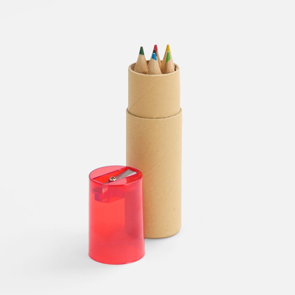 Набор карандашей Pencilvania Office с точилкой, красный / Миниатюра WWW (1000)