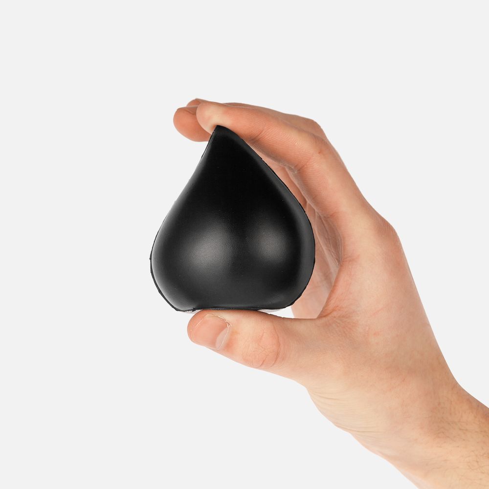 Антистресс «Капля», черный / Миниатюра WWW (1000)