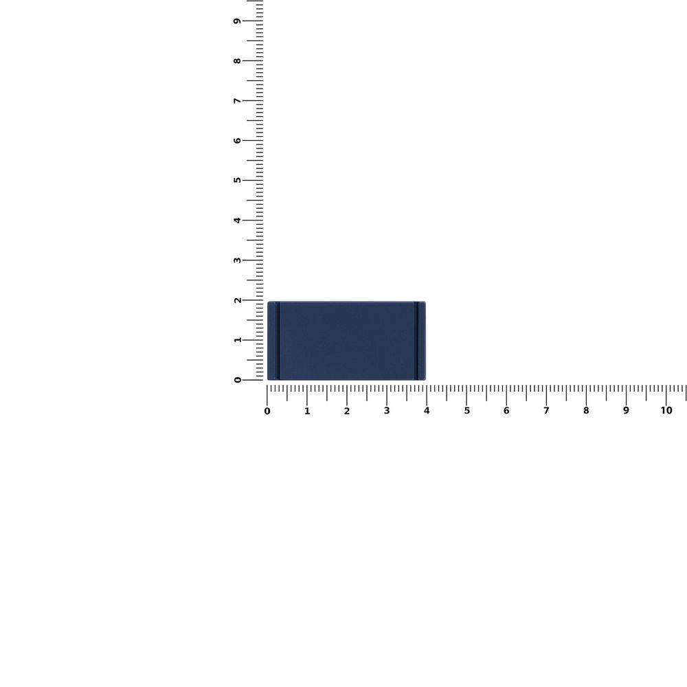 Лейбл из ПВХ Dzeta, XS, темно-синий / Миниатюра WWW (1000)