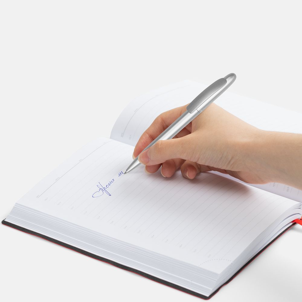 Ручка шариковая Moor Silver, серебристая / Миниатюра WWW (1000)