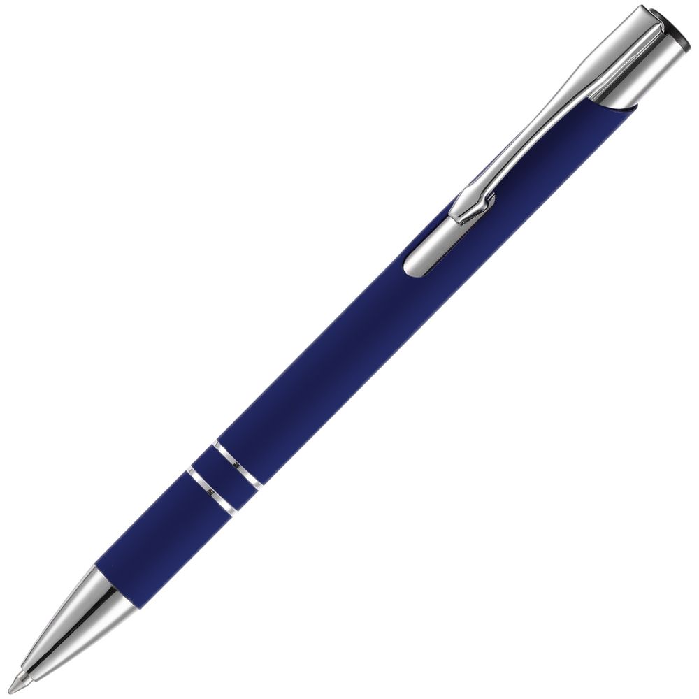 Ручка шариковая Keskus Soft Touch, темно-синяя / Миниатюра WWW (1000)