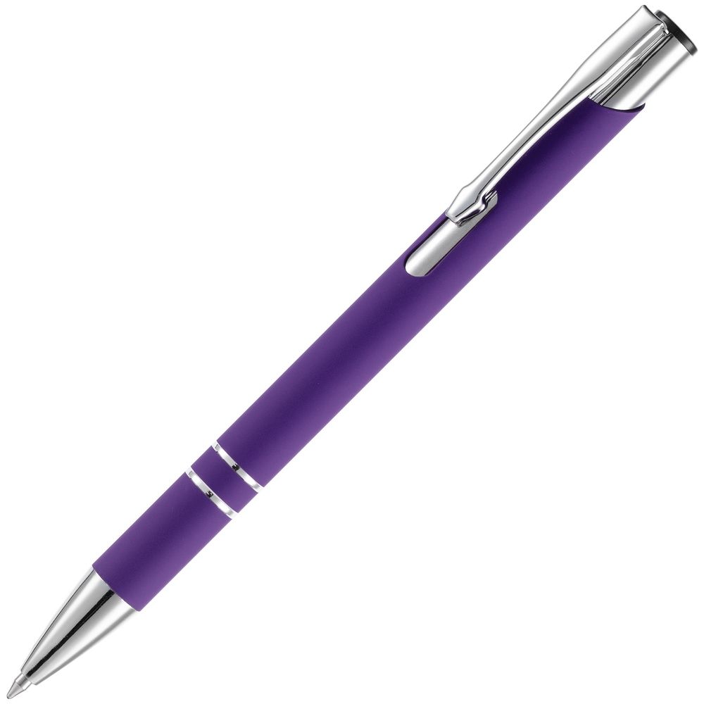 Ручка шариковая Keskus Soft Touch, фиолетовая / Миниатюра WWW (1000)
