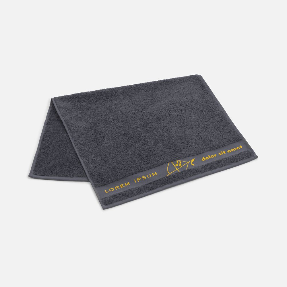 Полотенце на заказ Surpass с логотипом в бордюре, среднее / Миниатюра WWW (1000)