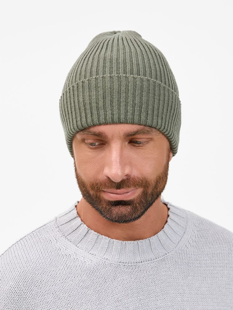 Шапка Catch Match без помпона, зеленая (полынь) / Миниатюра WWW (1000)