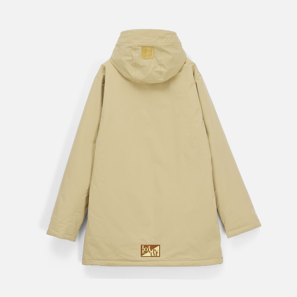 Куртка-парка унисекс Sfera, бежевая / Миниатюра нанесения (1000)