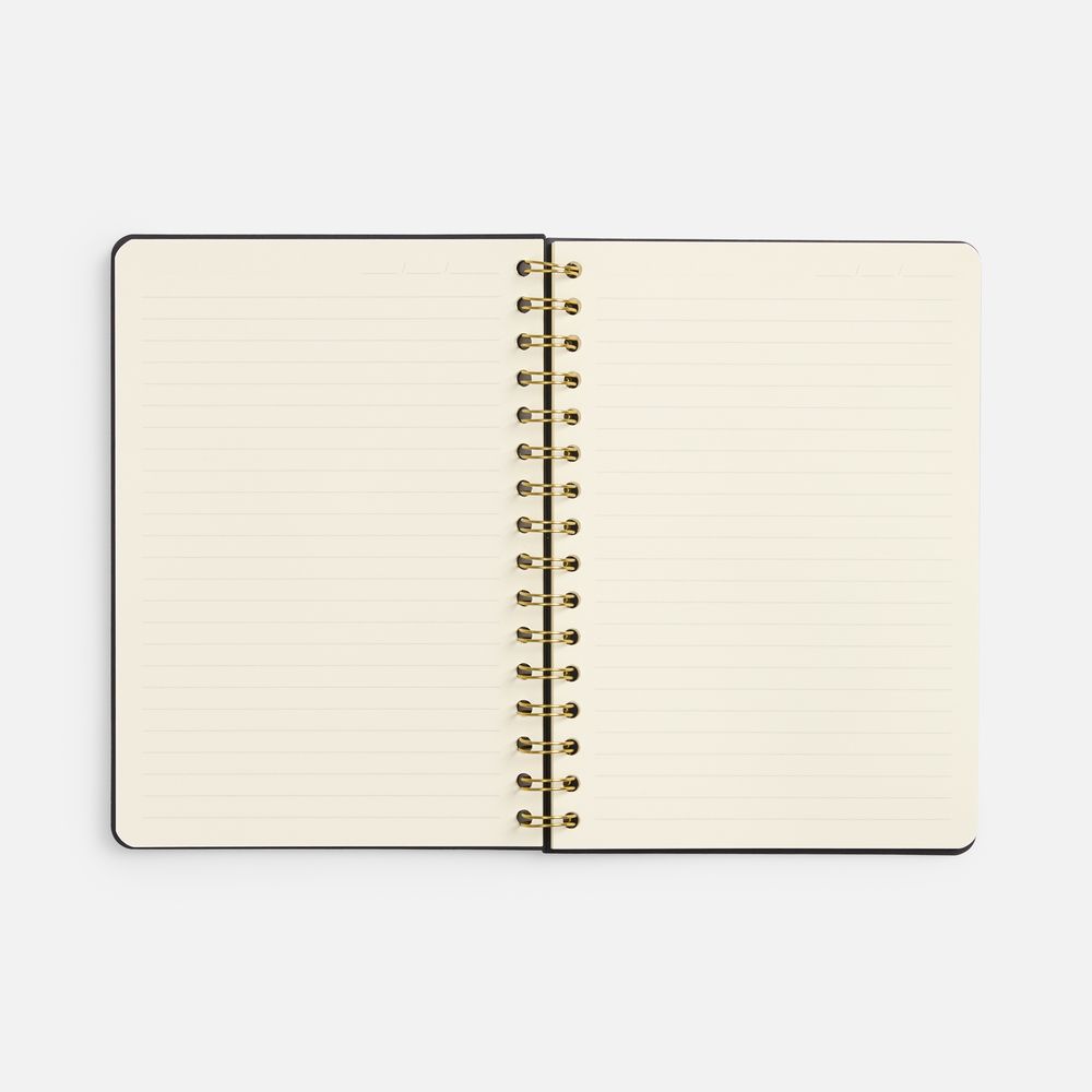 Ежедневник Spiral, недатированный, черный / Миниатюра WWW (1000)