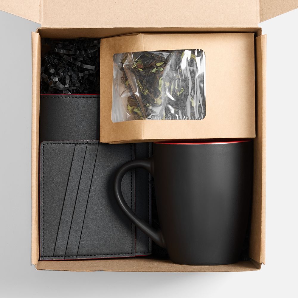 Набор Multimo Tea, черный с красным / Миниатюра WWW (1000)