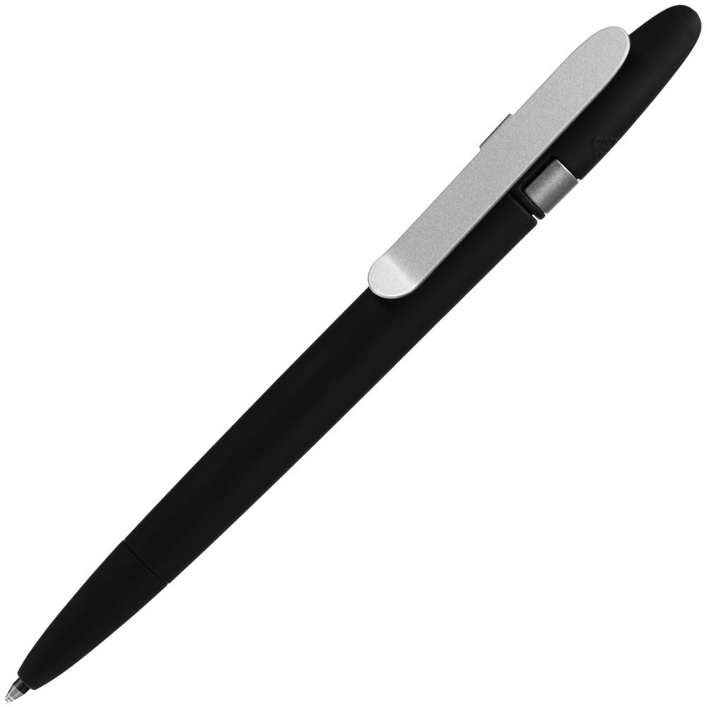 Ручка шариковая Prodir DS5 TSR Metal Clip, черная / Миниатюра WWW (1000)
