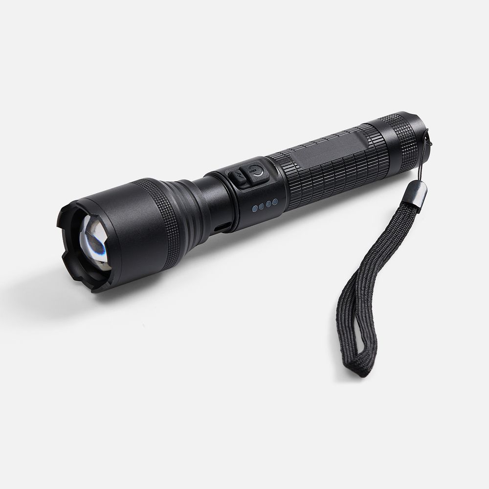 Фонарь аккумуляторный с фокусировкой луча FarSee, черный / Миниатюра WWW (1000)