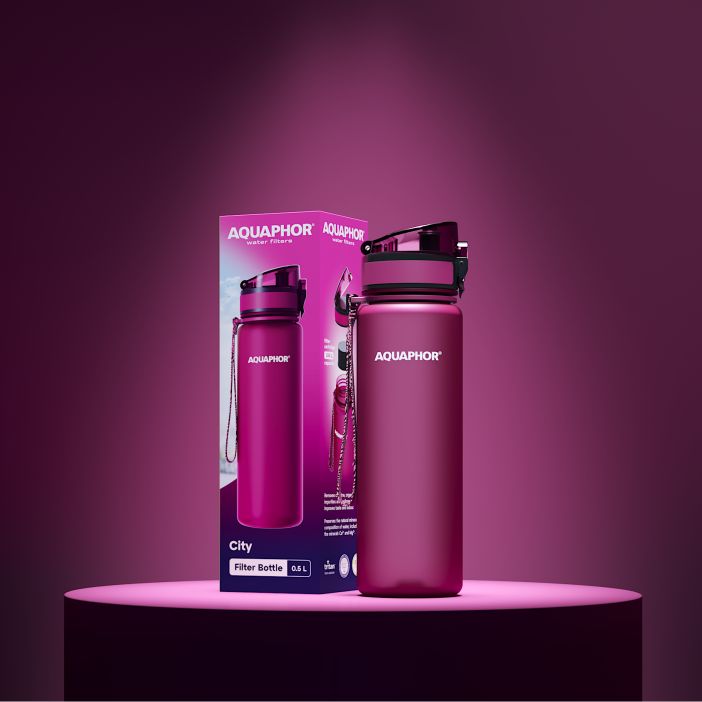 Бутылка-фильтр «Аквафор Сити», ярко-розовая (фуксия) / Миниатюра WWW (1000)