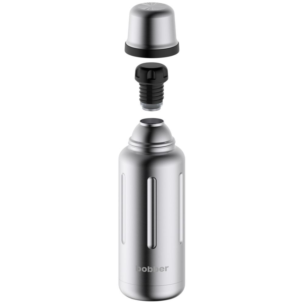Термос Flask 1000, вакуумный, стальной матовый / Миниатюра WWW (1000)