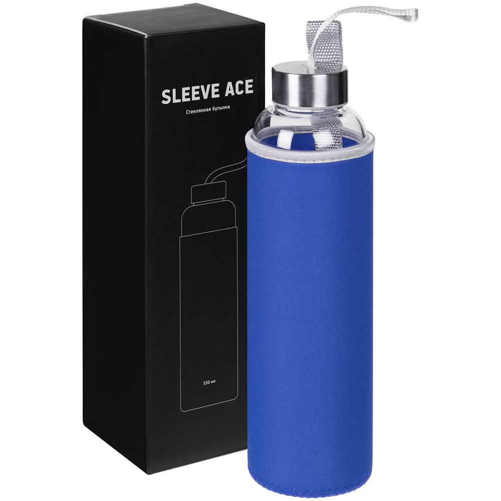 Бутылка для воды Sleeve Ace, синяя / Миниатюра WWW (1000)
