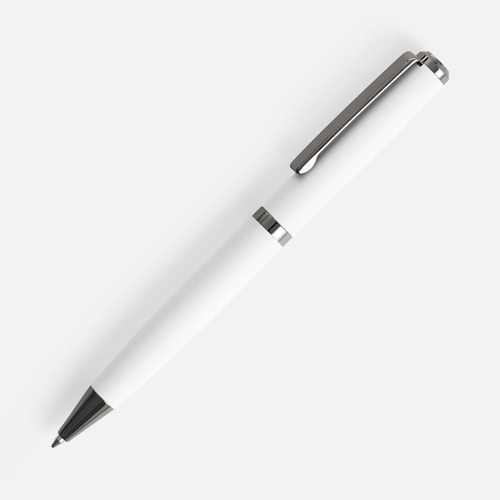 Ручка шариковая Inkish Gunmetal, белая / Миниатюра WWW (1000)