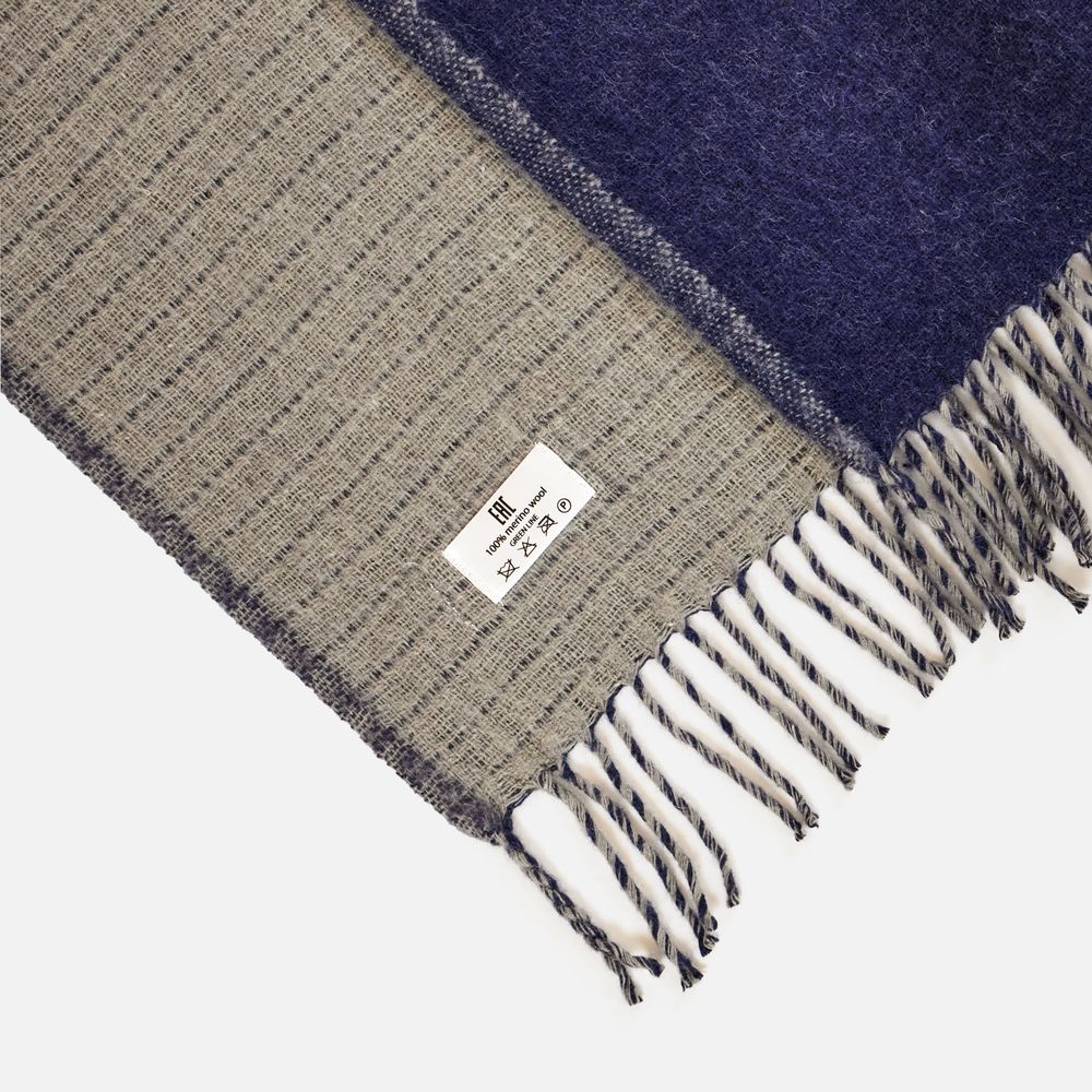 Плед Devika, синий с серым / Миниатюра WWW (1000)