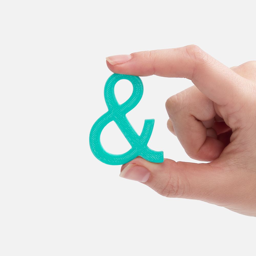 Подвеска Symbol, 3D-печать на заказ, амперсанд / Миниатюра WWW (1000)