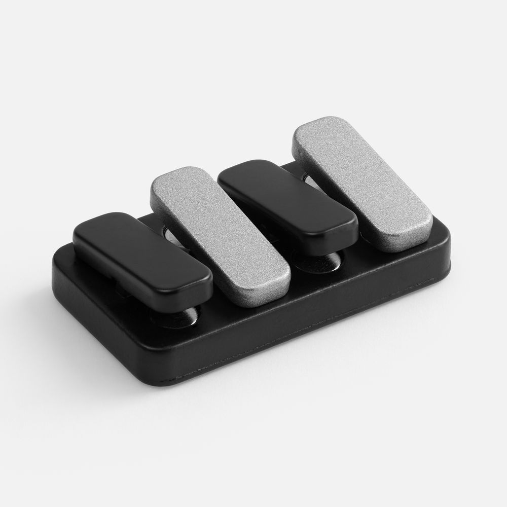 Антистресс-кликер Clacky, черный с серебристым / Миниатюра WWW (1000)