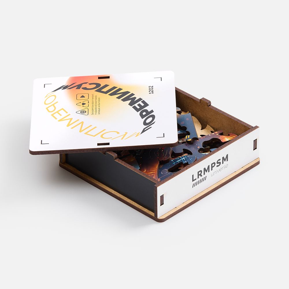 Деревянный пазл в шкатулке PuzzleBox на заказ / Миниатюра WWW (1000)