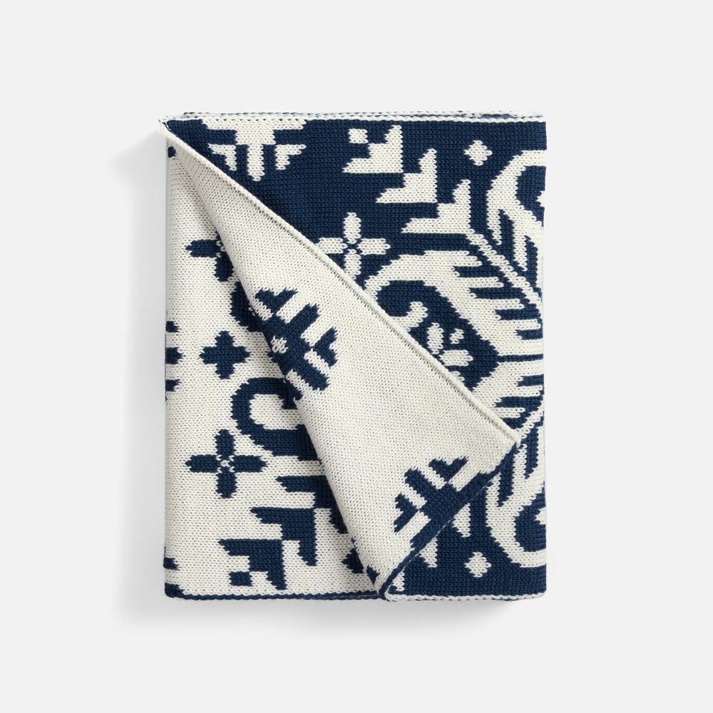 Шарф Wintertude M, синий с белым / Миниатюра WWW (1000)