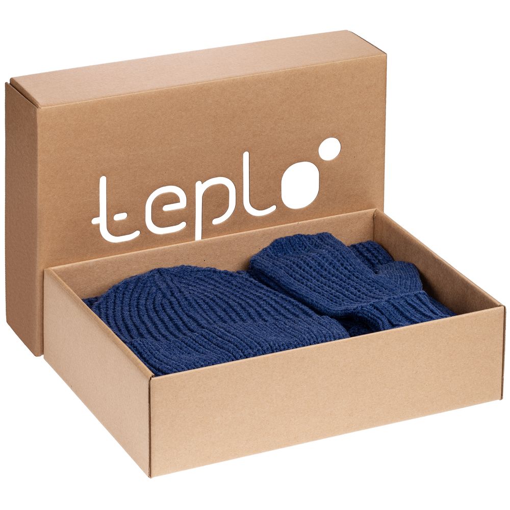 Набор Nordkyn с шарфом, синий меланж / Миниатюра WWW (1000)